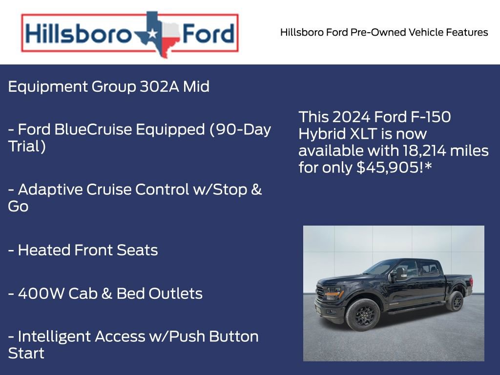 Certified 2024 Ford F150 XLT w/ Equipment Group 302A MID AWD/4WD image 9