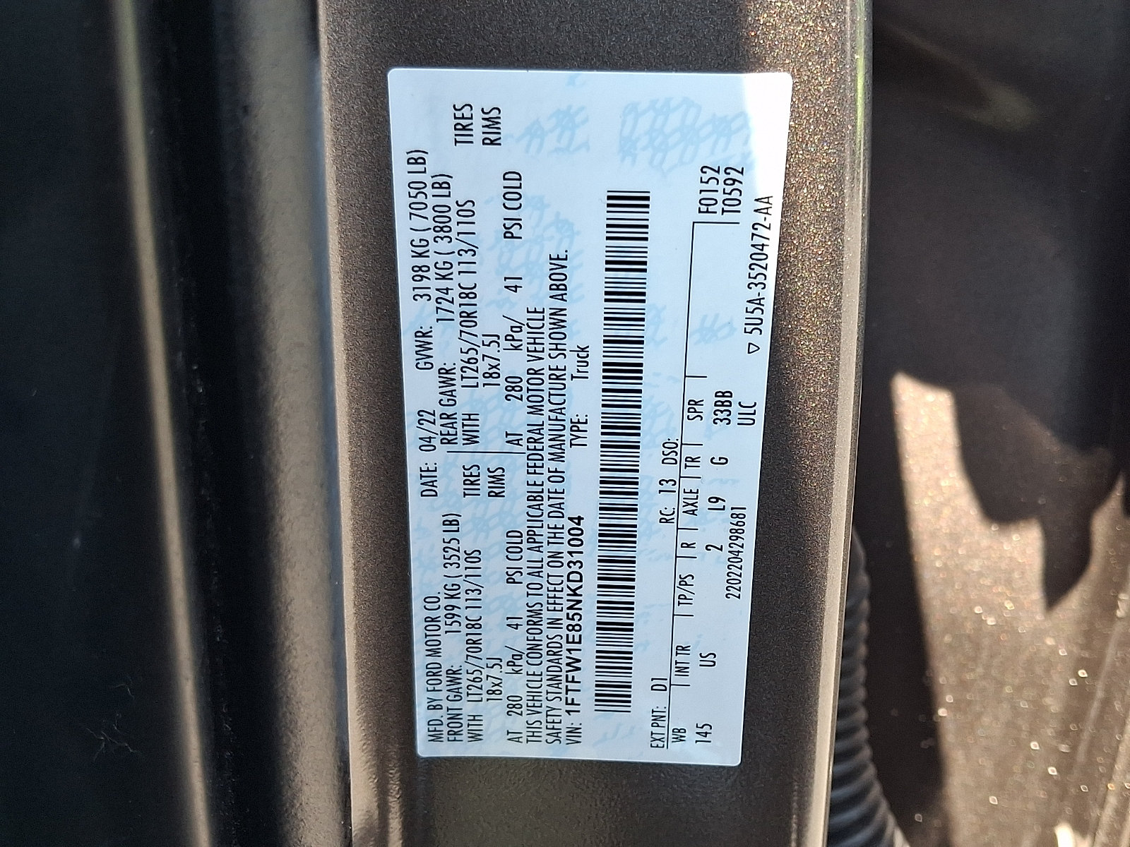 Certified 2022 Ford F150 XLT w/ Equipment Group 302A High AWD/4WD image 27