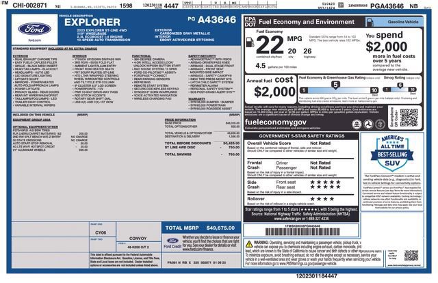 Certified 2023 Ford Explorer ST-Line image 54
