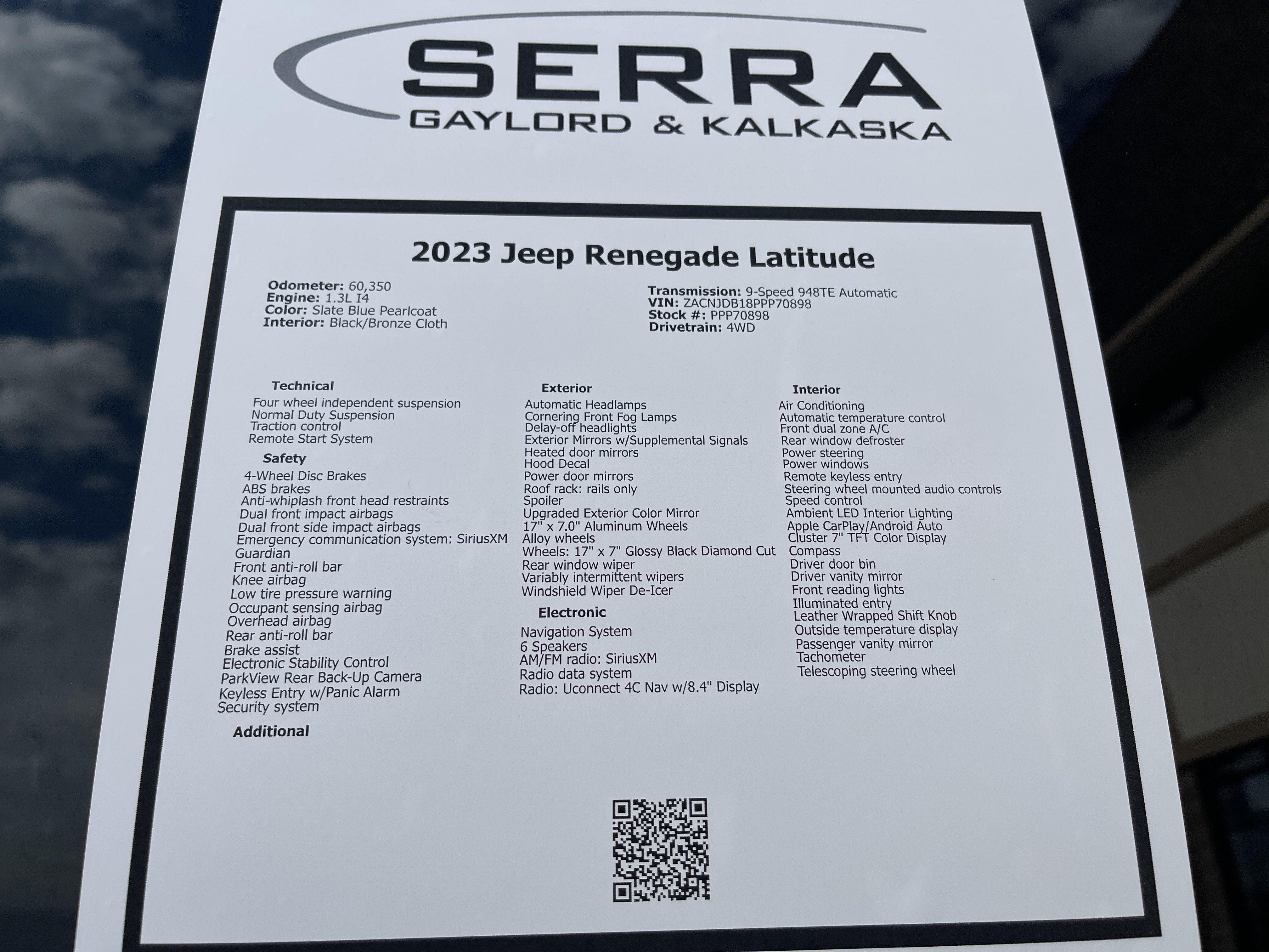 Used 2023 Jeep Renegade Latitude AWD/4WD image 26