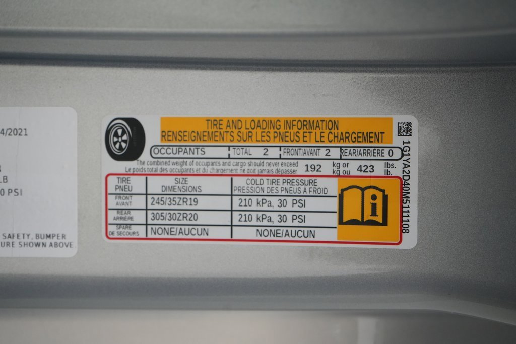 Used 2021 Chevrolet Corvette Stingray Coupe w/ 1LT image 45