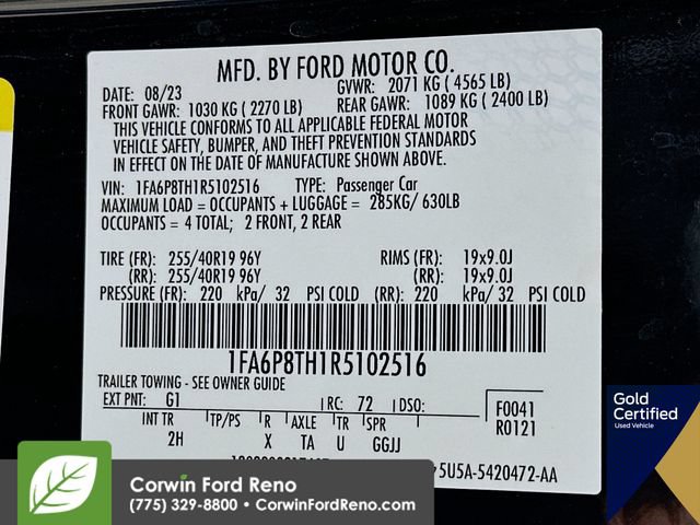 Certified 2024 Ford Mustang Coupe w/ 2.3L High Performance Package RWD image 35