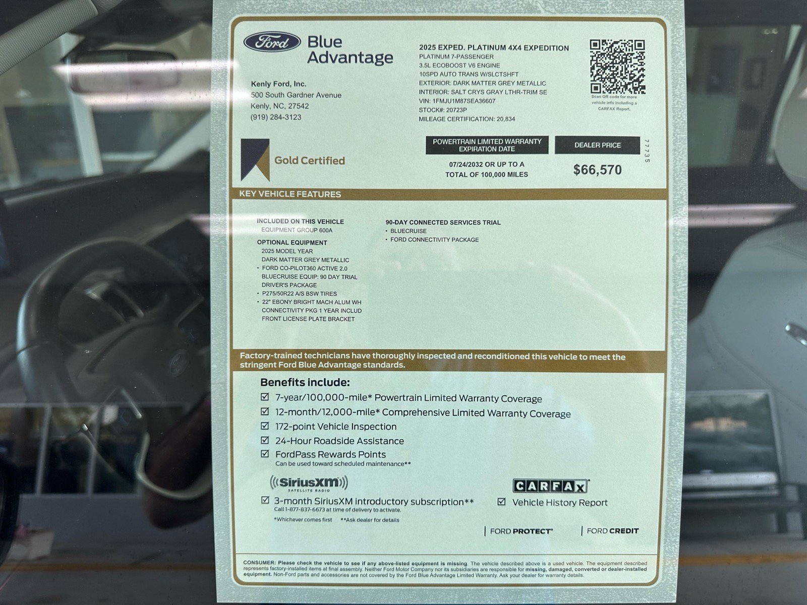 Certified 2025 Ford Expedition Platinum w/ Driver's Package AWD/4WD image 5