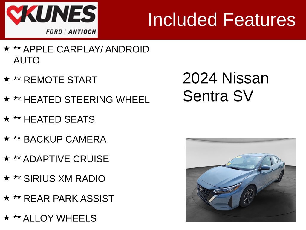 Used 2024 Nissan Sentra SV FWD image 3