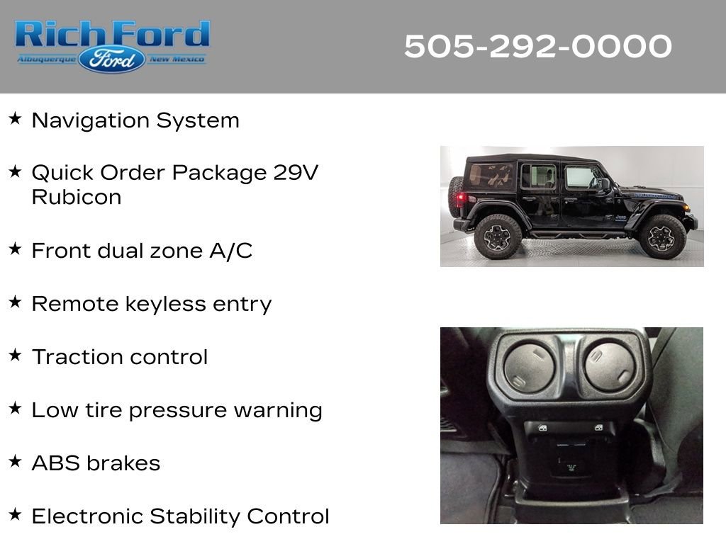 Used 2023 Jeep Wrangler Unlimited Rubicon 4xe AWD/4WD image 11