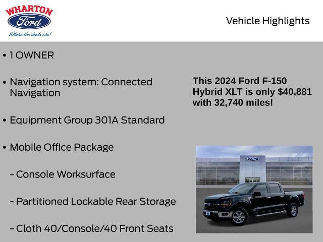 Certified 2024 Ford F150 XLT w/ FX4 Off-Road Package image 10