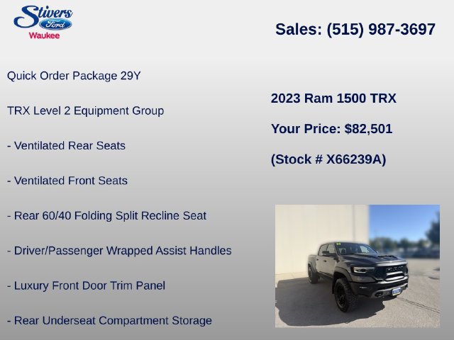 Used 2023 RAM 1500 TRX w/ TRX Level 2 Equipment Group AWD/4WD image 8