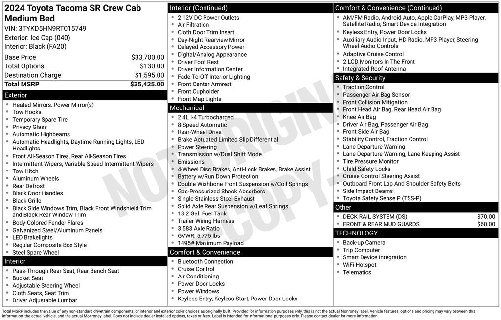 Used 2024 Toyota Tacoma SR image 30
