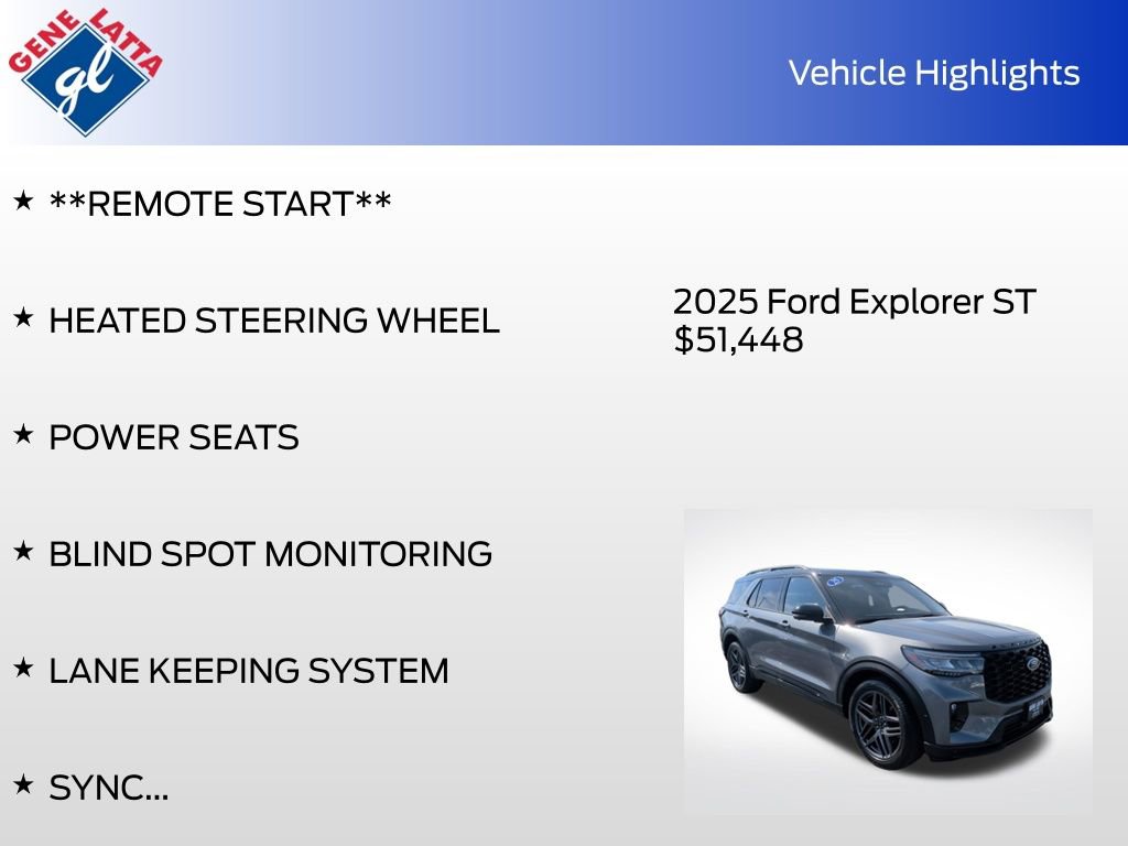 Certified 2025 Ford Explorer ST AWD/4WD image 35