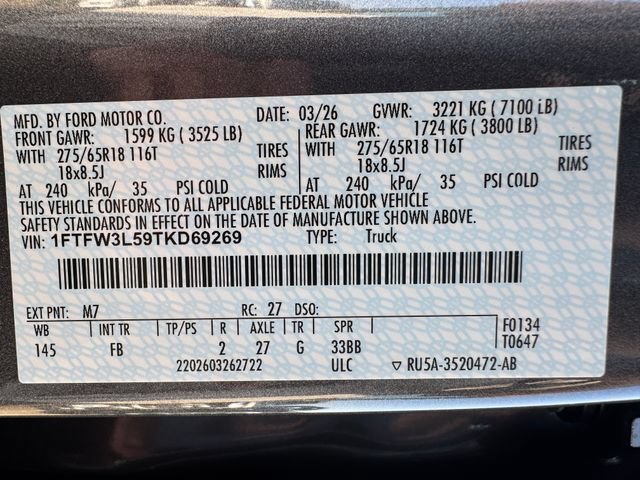 Certified 2026 Ford F150 XLT w/ Equipment Group 302A MID AWD/4WD image 12