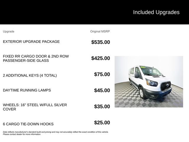 Certified 2024 Ford Transit 250 Low Roof w/ Exterior Upgrade Package RWD image 6