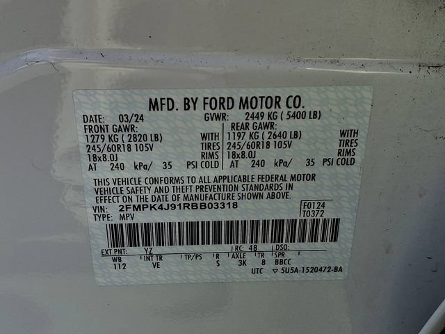Certified 2024 Ford Edge SEL w/ Convenience Package AWD/4WD image 32