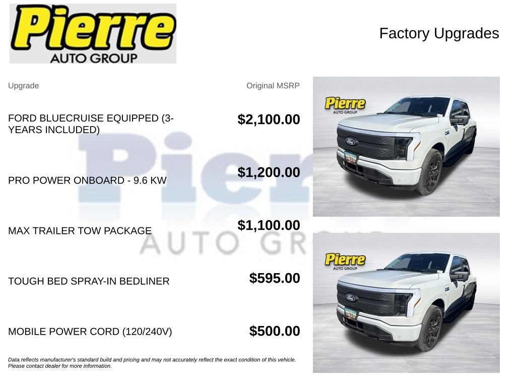 Certified 2024 Ford F150 Lightning Flash w/ Max Trailer Tow Package AWD/4WD image 2