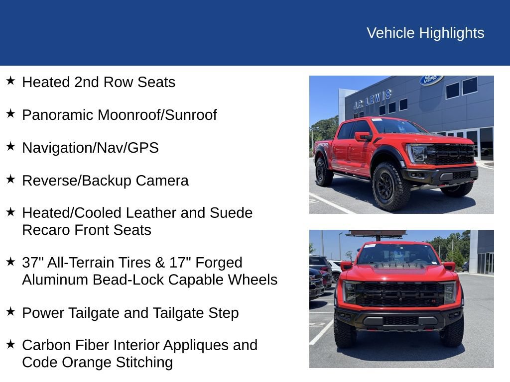 Certified 2023 Ford F150 Raptor w/ Equipment Group 802A Raptor R AWD/4WD image 26