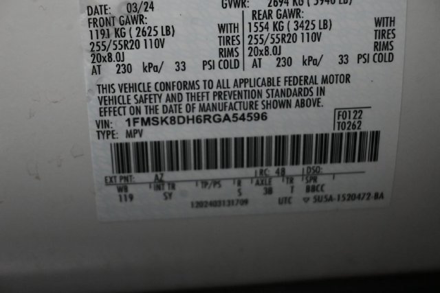 Certified 2024 Ford Explorer XLT w/ Equipment Group 202A AWD/4WD image 36