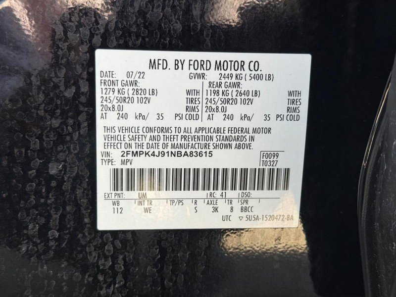 Certified 2022 Ford Edge ST-Line w/ Class II Trailer Tow Package AWD/4WD image 27
