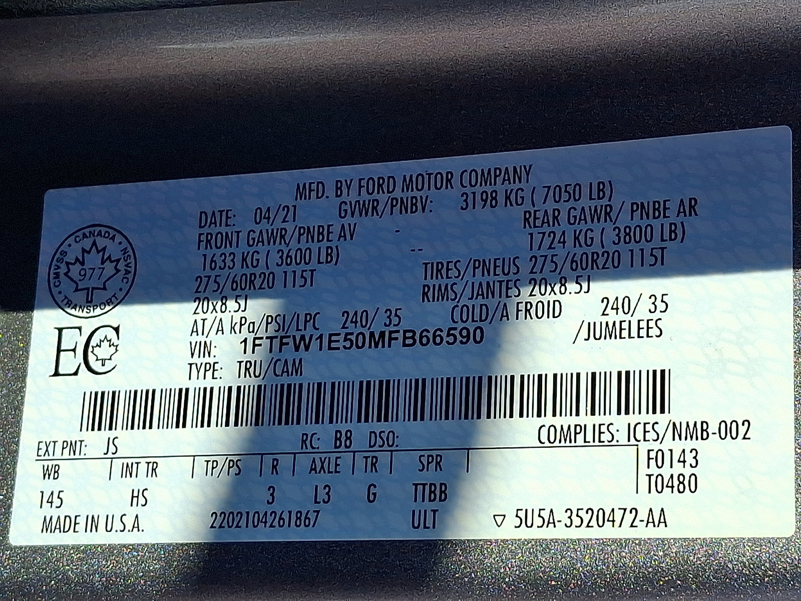 Certified 2021 Ford F150 Lariat w/ Equipment Group 502A High image 26