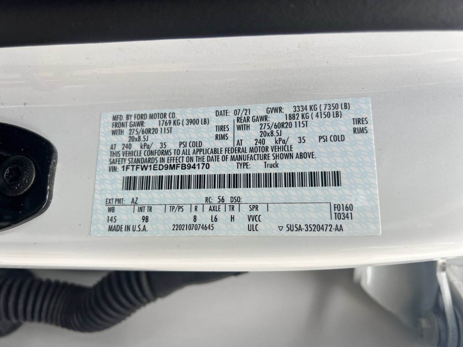 Certified 2021 Ford F150 Platinum w/ Equipment Group 701A High AWD/4WD image 35