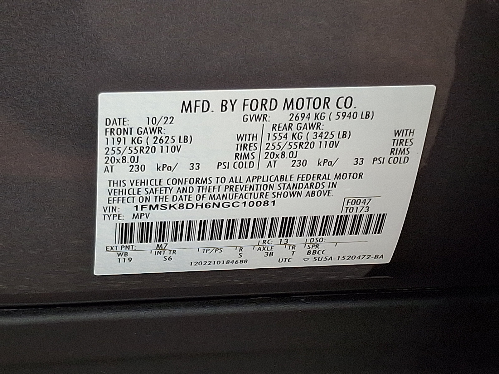 Certified 2022 Ford Explorer XLT w/ Equipment Group 202A AWD/4WD image 27