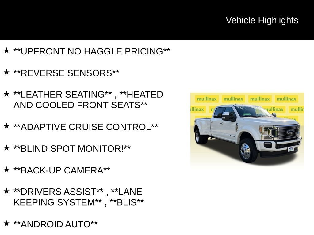 Certified 2022 Ford F450 Platinum w/ FX4 Off-Road Package image 15