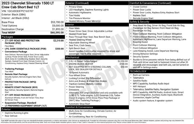 Used 2023 Chevrolet Silverado 1500 LT AWD/4WD image 37
