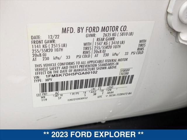 Certified 2023 Ford Explorer XLT w/ Equipment Group 202A image 26