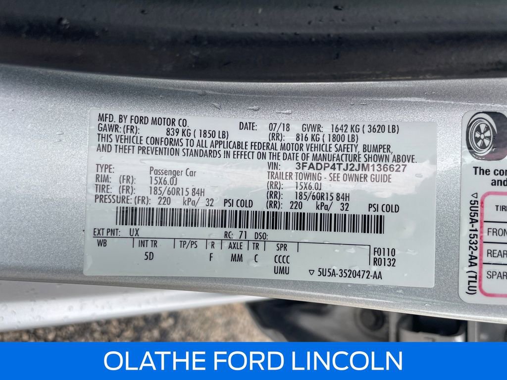 Certified 2018 Ford Fiesta S FWD image 21