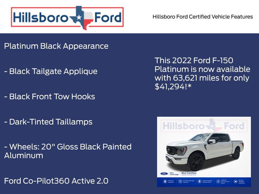 Certified 2022 Ford F150 Platinum w/ Equipment Group 701A High AWD/4WD image 13