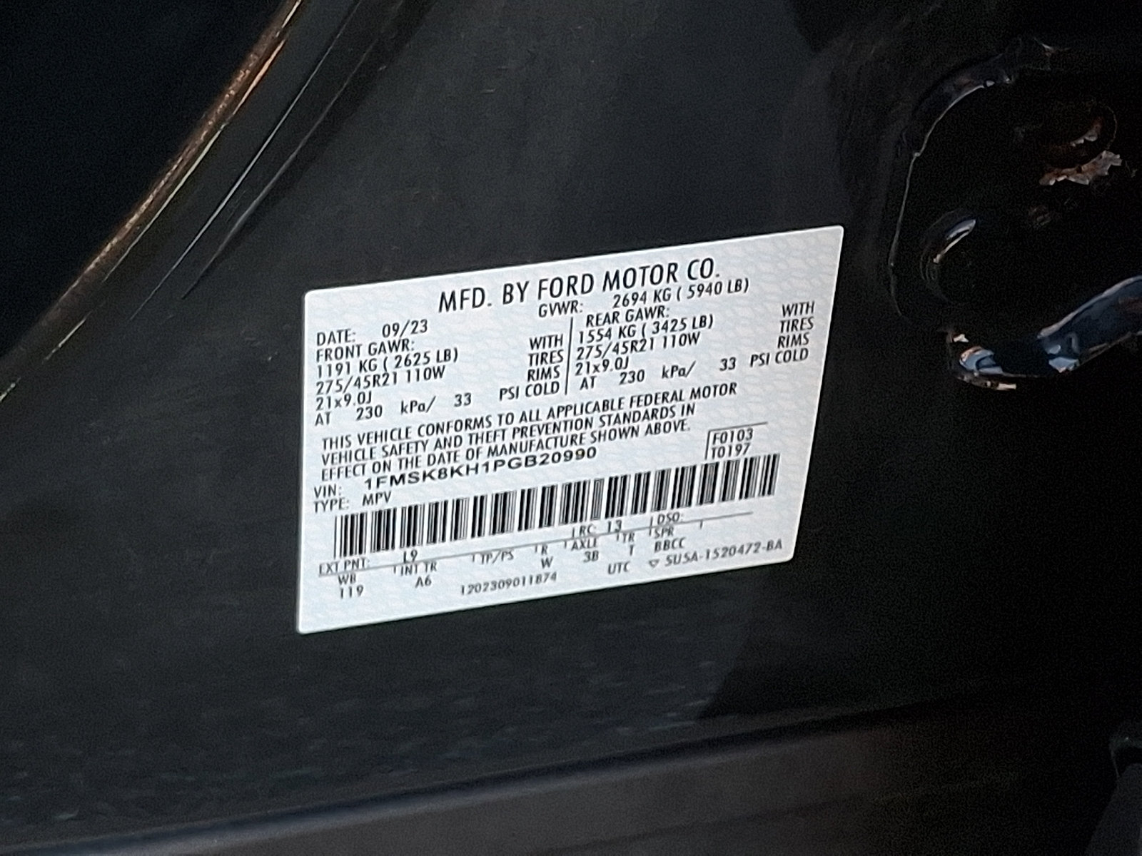 Certified 2023 Ford Explorer ST-Line w/ Class IV Trailer Tow Package AWD/4WD image 29