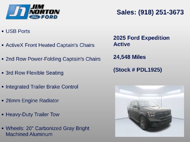 Certified 2025 Ford Expedition Active AWD/4WD image 18