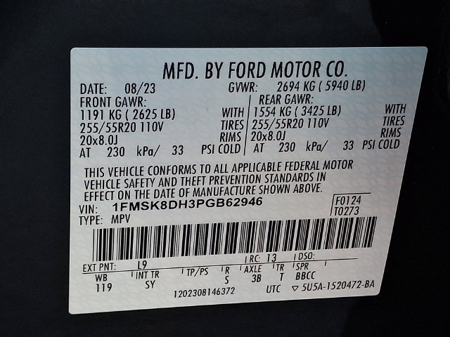 Certified 2023 Ford Explorer XLT w/ Equipment Group 202A AWD/4WD image 29