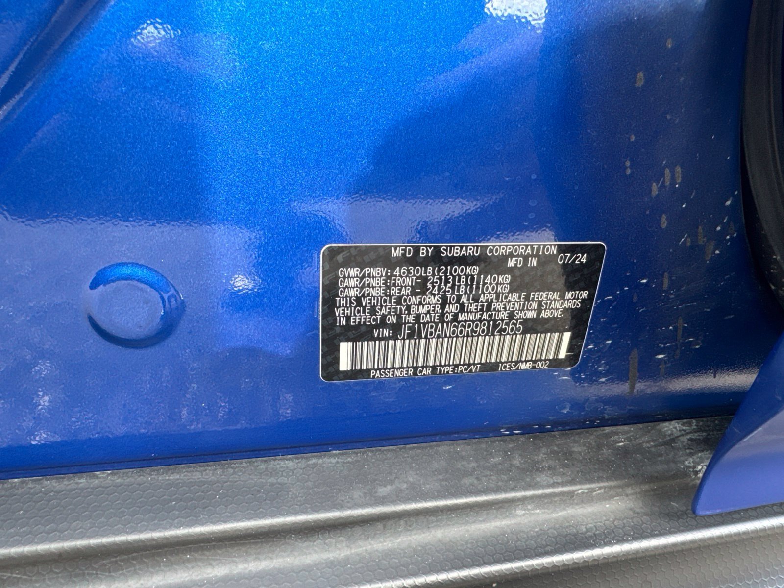Used 2024 Subaru WRX Limited w/ Popular Package #2A AWD/4WD image 13