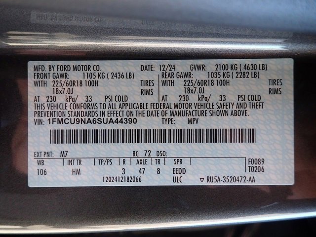 Certified 2025 Ford Escape ST-Line Select image 21