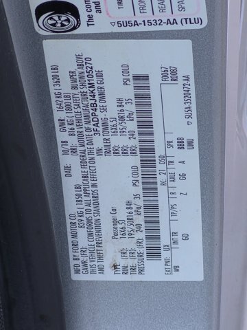 Certified 2019 Ford Fiesta SE w/ Equipment Group 201A FWD image 28