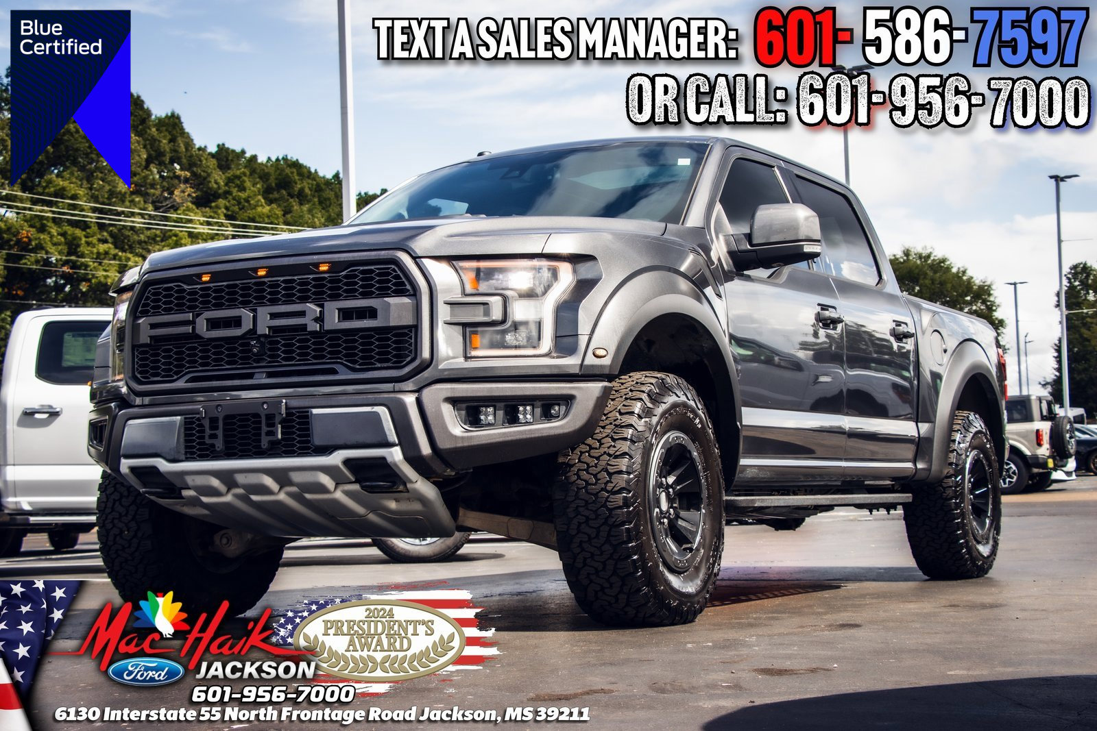 Certified 2018 Ford F150 Raptor w/ Equipment Group 802A Luxury
