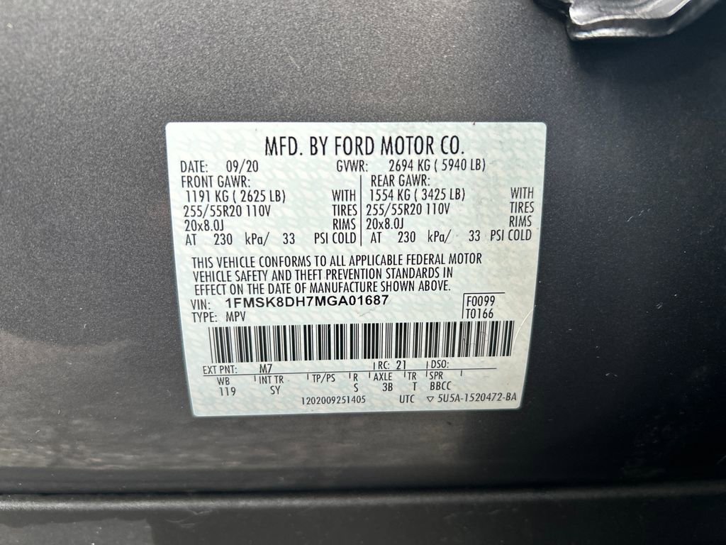 Certified 2021 Ford Explorer XLT w/ Equipment Group 202A image 32