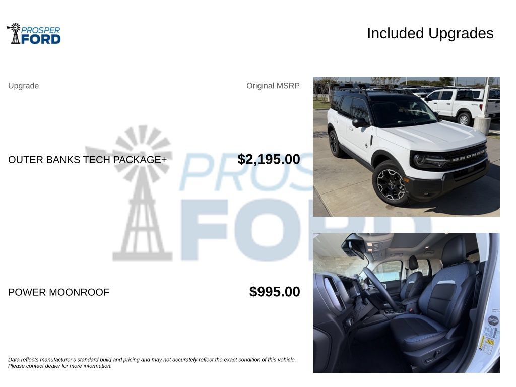 Certified 2025 Ford Bronco Sport Outer Banks w/ Outer Banks Tech Package+ AWD/4WD image 3