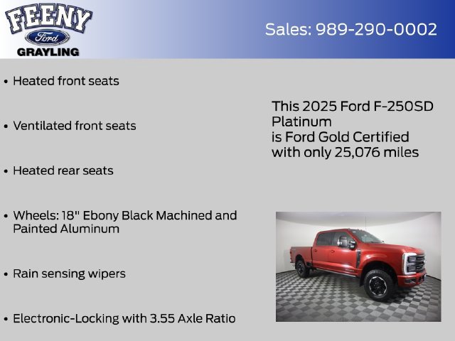 Certified 2025 Ford F250 Platinum w/ Tremor Off-Road Package AWD/4WD image 24