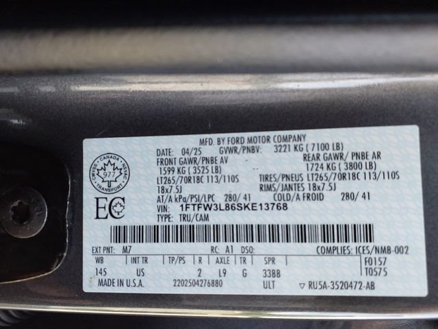 Certified 2025 Ford F150 XLT w/ Equipment Group 302A MID AWD/4WD image 25