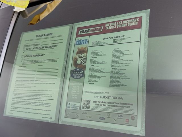 Certified 2023 Ford F150 XLT w/ Equipment Group 302A High image 15