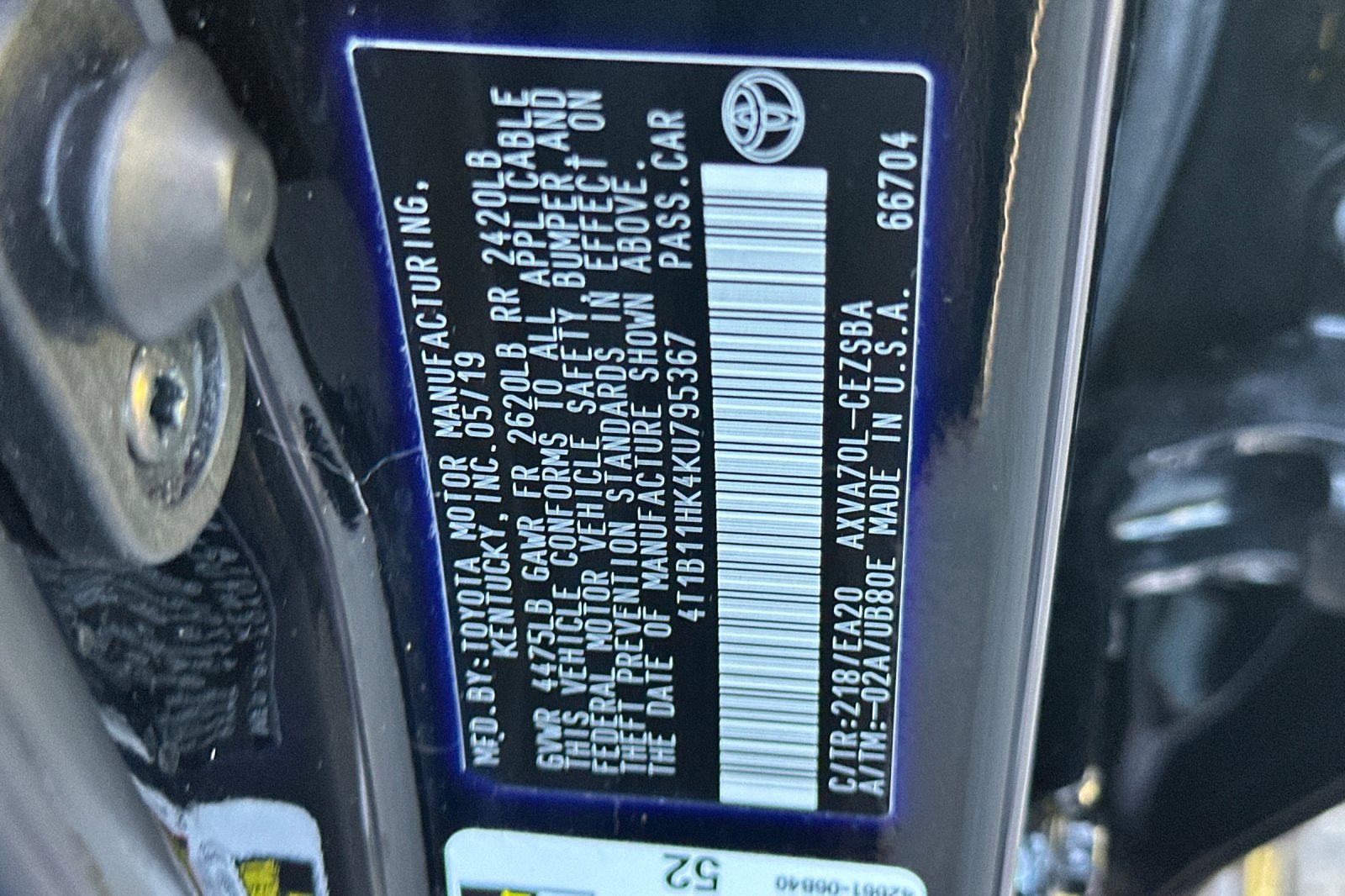 Used 2019 Toyota Camry SE w/ Convenience Package FWD image 26