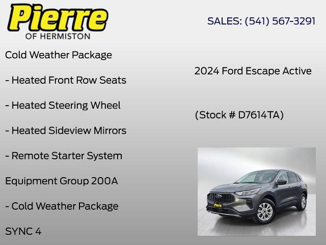 Certified 2024 Ford Escape Active AWD/4WD image 7