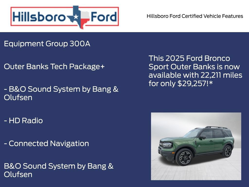 Certified 2025 Ford Bronco Sport Outer Banks w/ Outer Banks Tech Package+ AWD/4WD image 5