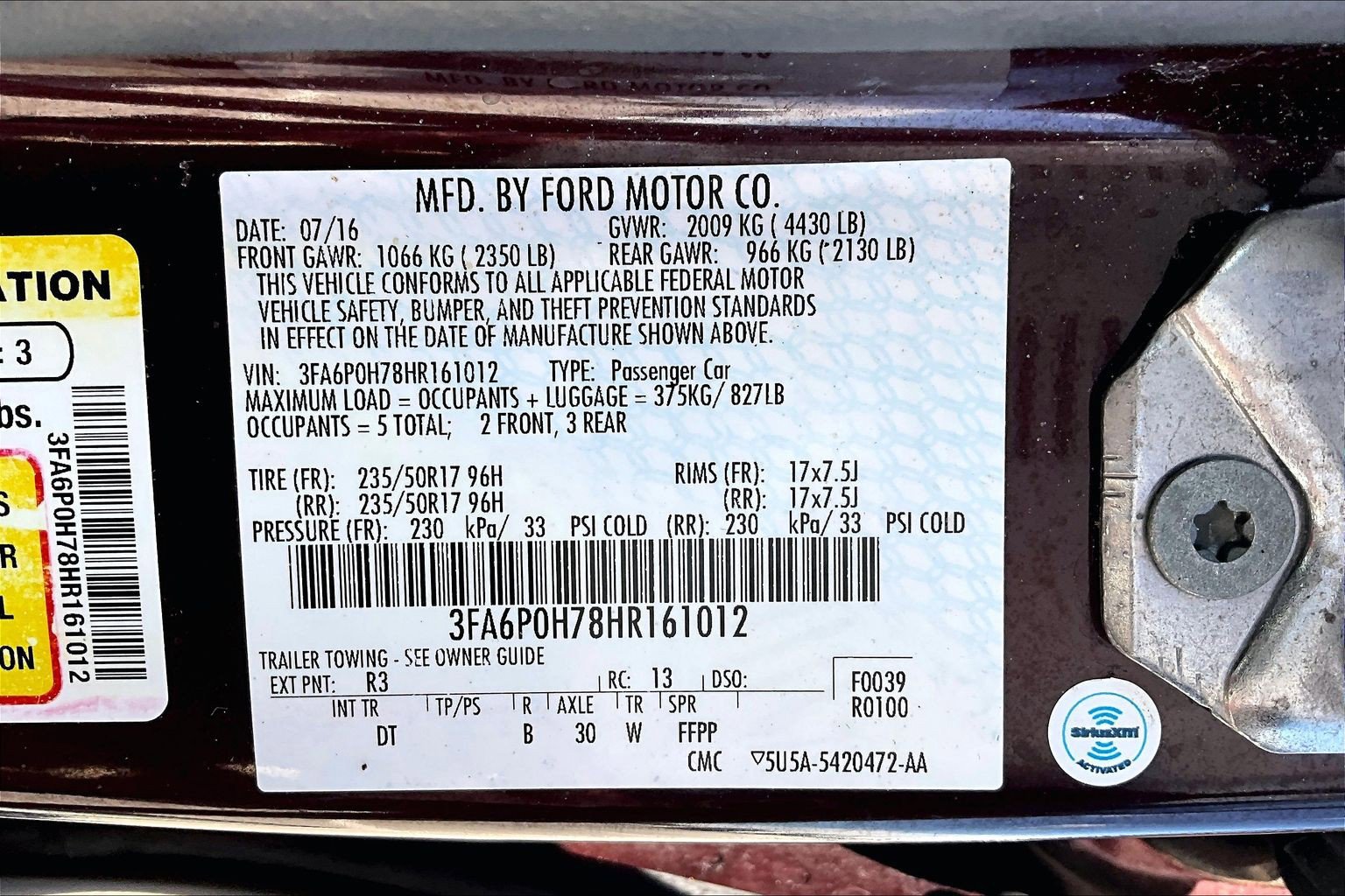 Certified 2017 Ford Fusion SE FWD image 19