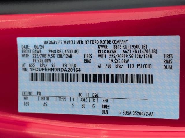 Certified 2024 Ford F550 4x4 Regular Cab Super Duty image 29