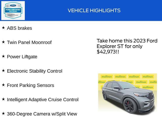 Certified 2023 Ford Explorer ST w/ Equipment Group 401A AWD/4WD image 19