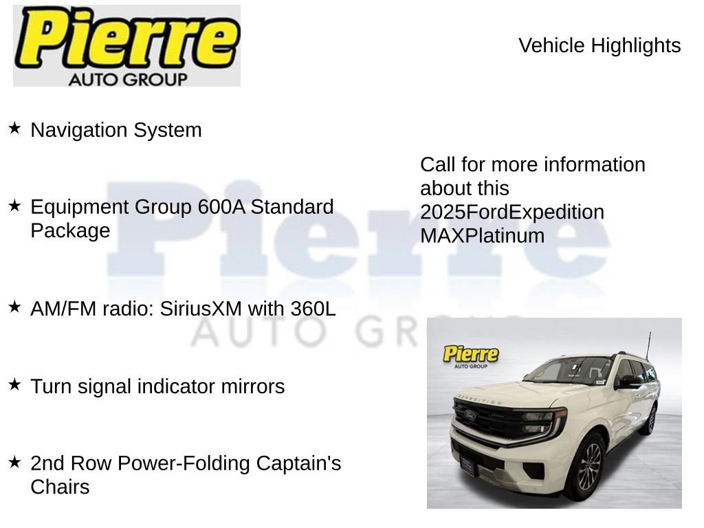 Certified 2025 Ford Expedition Max Platinum AWD/4WD image 14