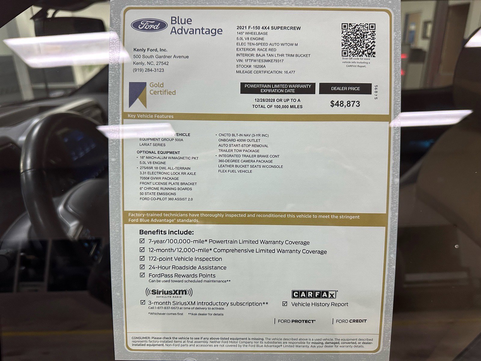 Certified 2021 Ford F150 Lariat w/ Trailer Tow Package image 11