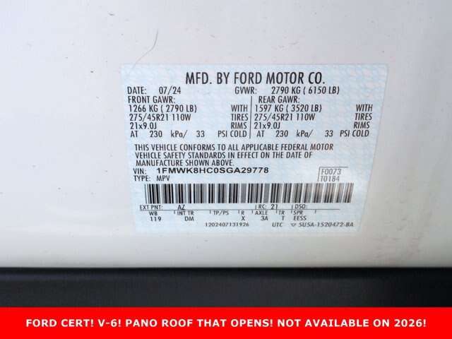 Certified 2025 Ford Explorer Platinum w/ Ultimate Package AWD/4WD image 32