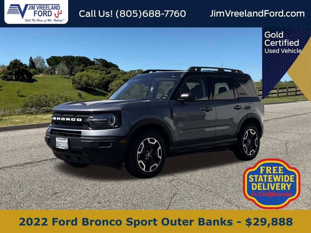 Certified 2022 Ford Bronco Sport Outer Banks